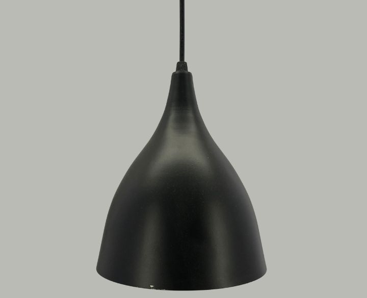 Goldstar LED Hanging Light 6 Inch Black Aluminium Cone (HL47) With E27 Holder -1